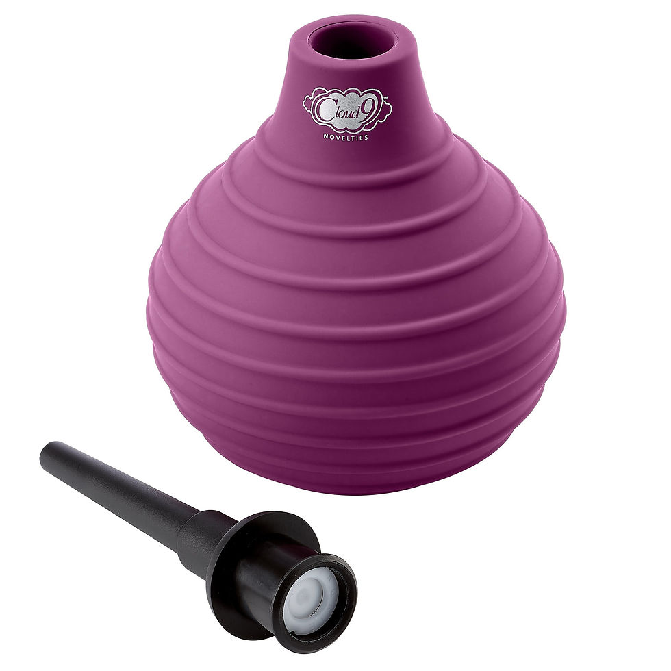 Thumbnail: Health and Wellness Deluxe Enema Douche Non- Backflow One-Way Valve - 7.9 Fl. Oz
