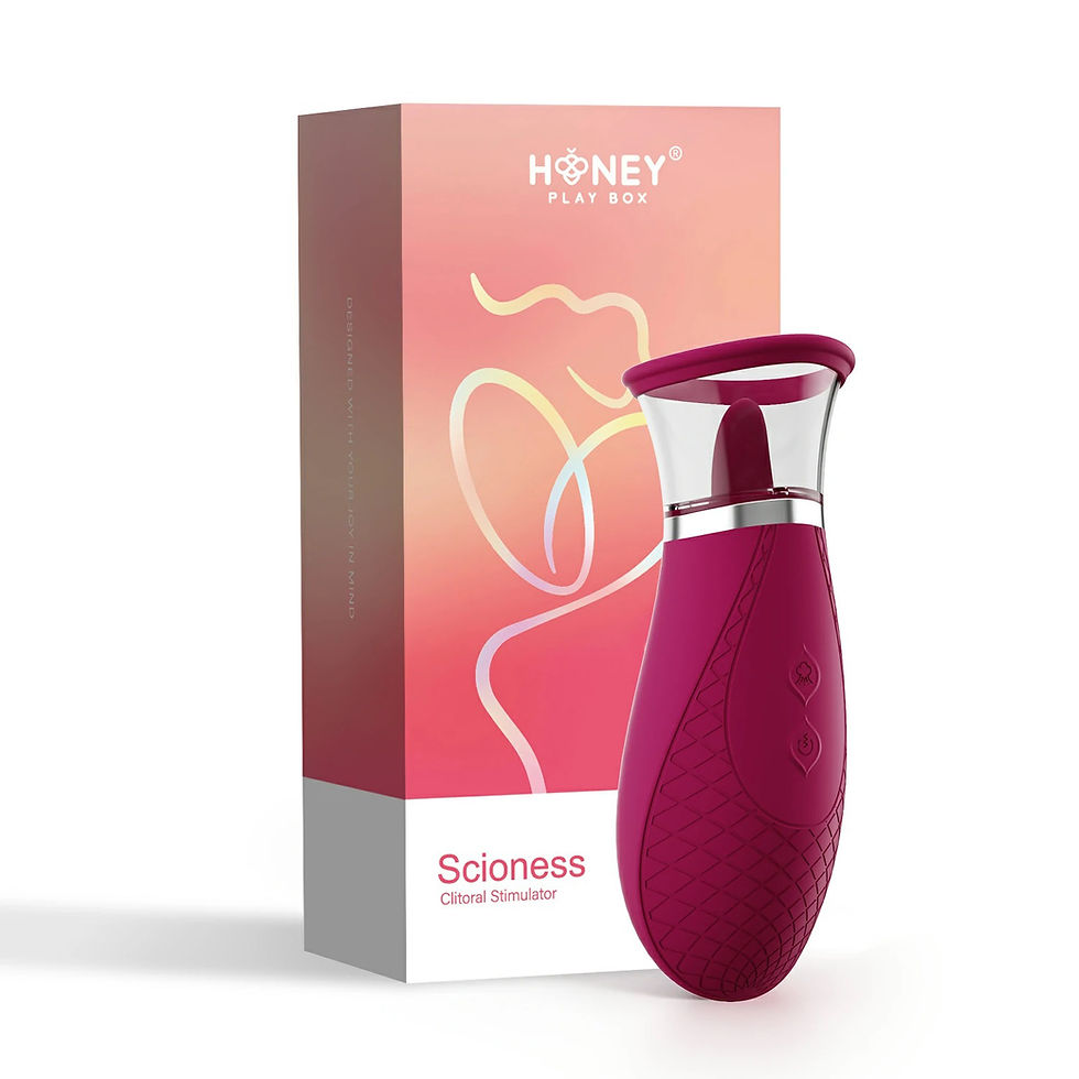 Thumbnail: Scioness - Sucking and Licking Clitoral Stimulator - Wine Purple