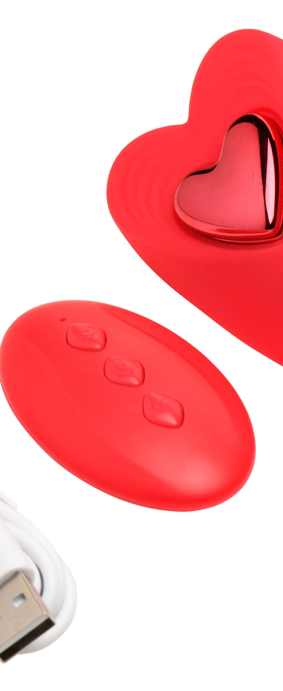 Thumbnail: Love Connection Silicone Panty Vibe With Remote Control - Red