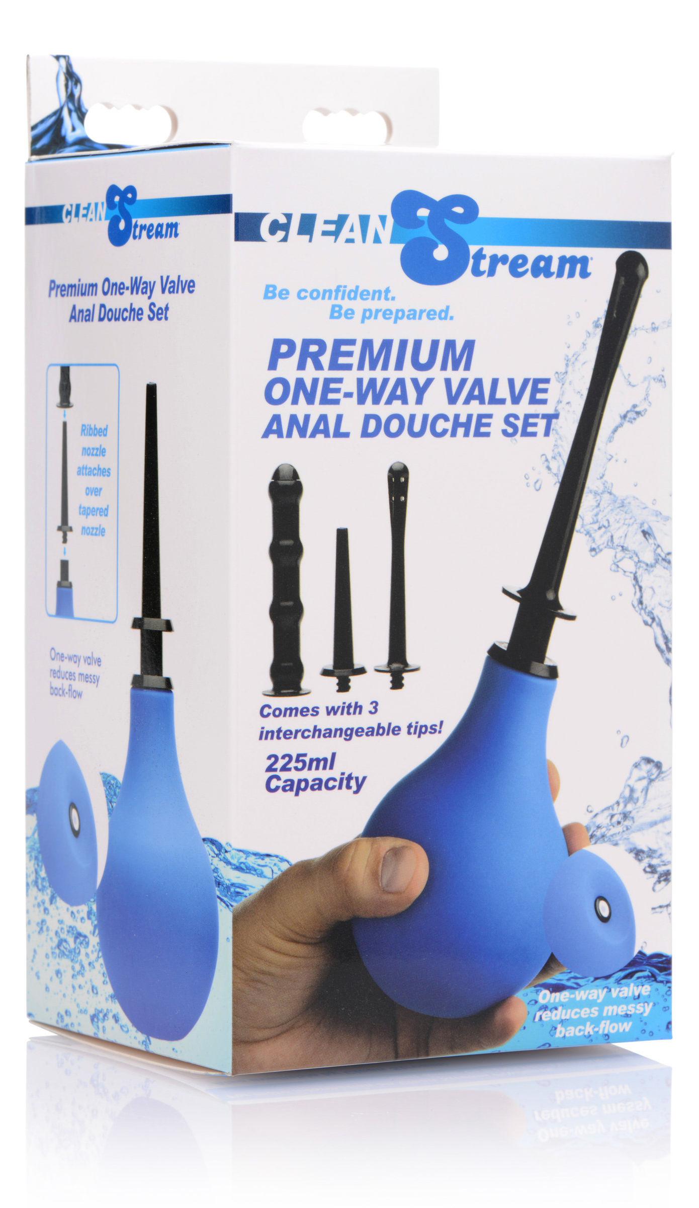 Premium One- Way Valve Anal Douche Set