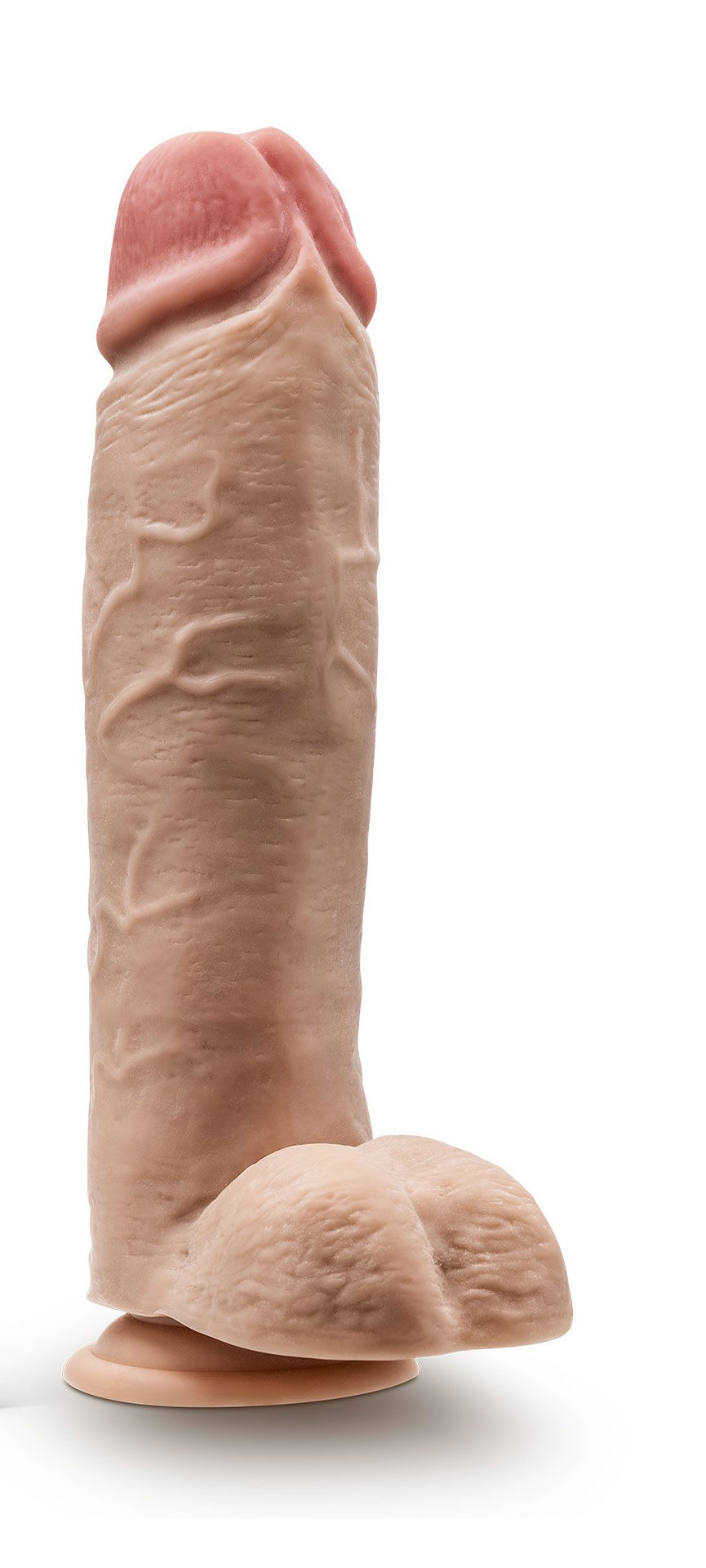 Thumbnail: Dr. Skin - Mr. Mister - 10.5 Inch Dildo With Balls - Beige