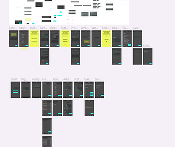 Figma prototype screen shot for mobile application