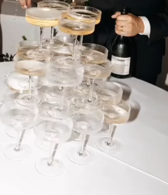 Champagne tower
