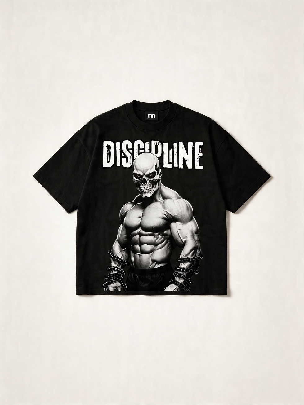 Thumbnail: DISCIPLINE Inspired  Oversized Drop-Shoulder Graphic Tee