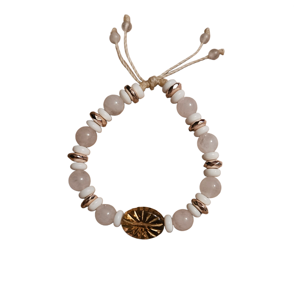 Thumbnail: Rose Quartz Bracelet B087