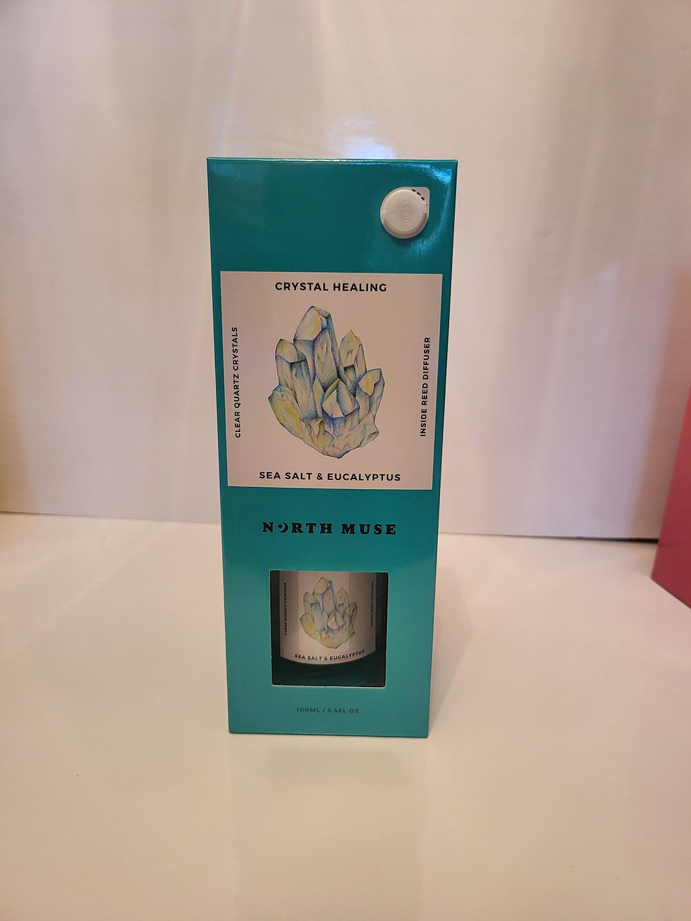 Sea Salt & Eucalyptus scented Clear Quartz Crystal Diffuser