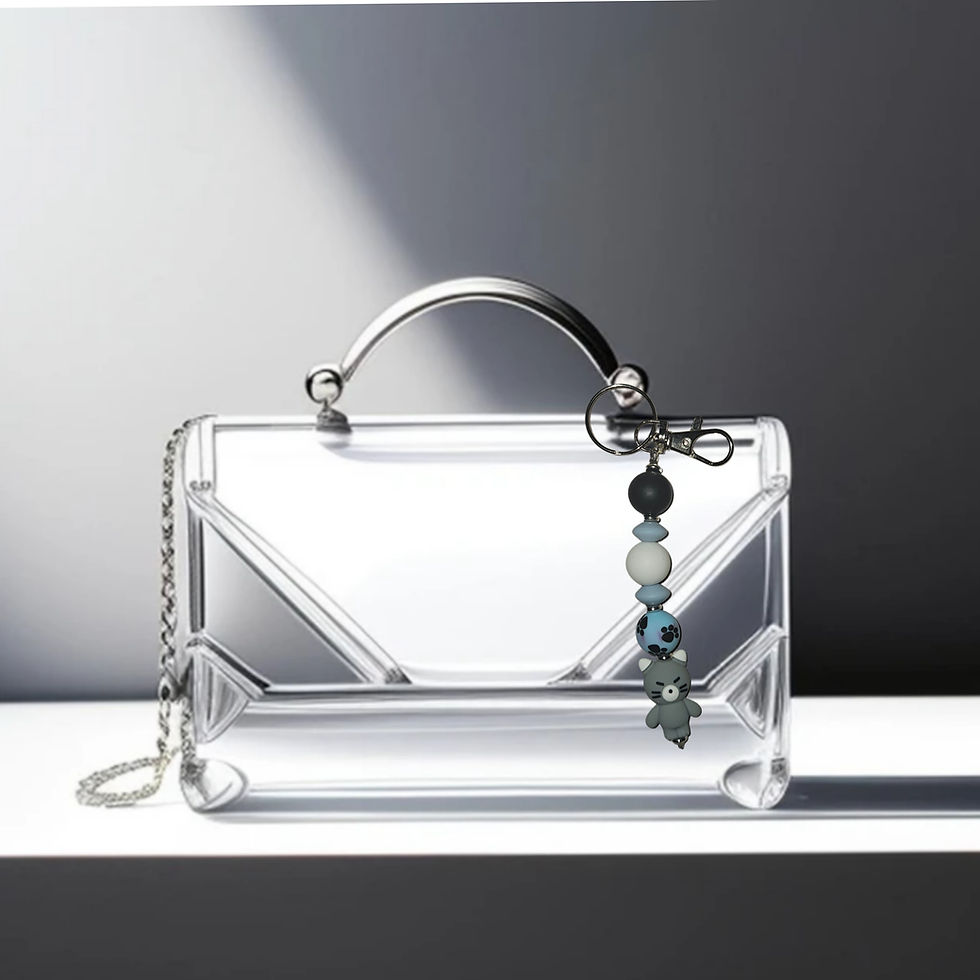 Cat Silicone Bead Key\Bag Clip KC122