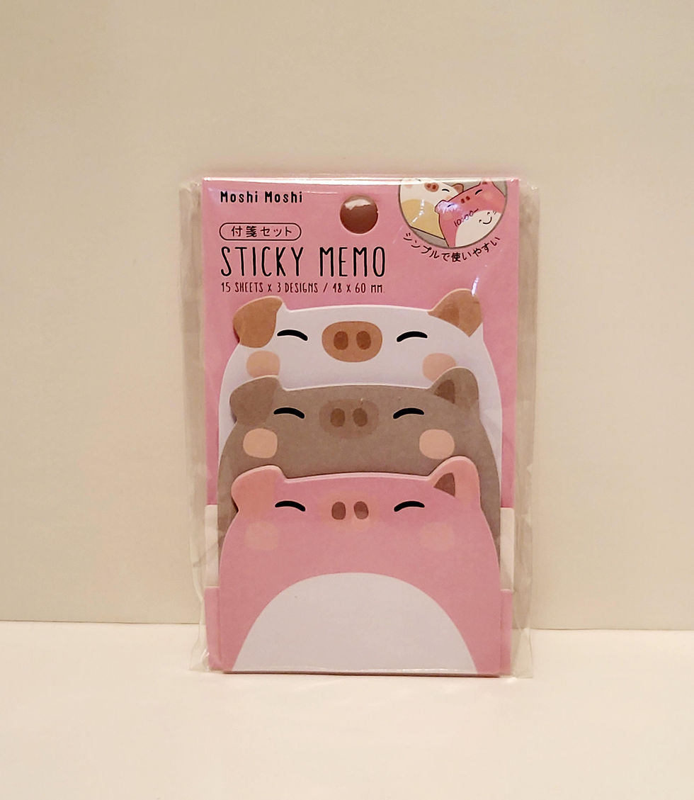 Moshi Moshi Sticky Notes -Pig