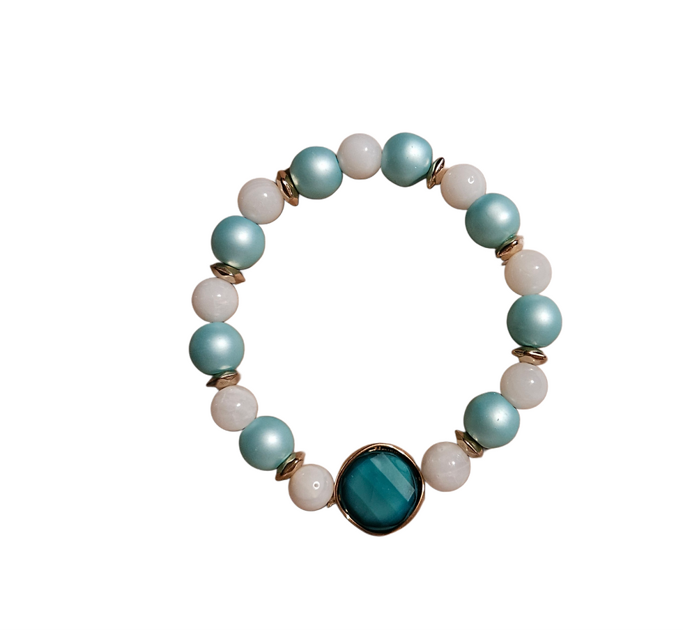 Thumbnail: Turquoise Statement Bead Bracelet B059