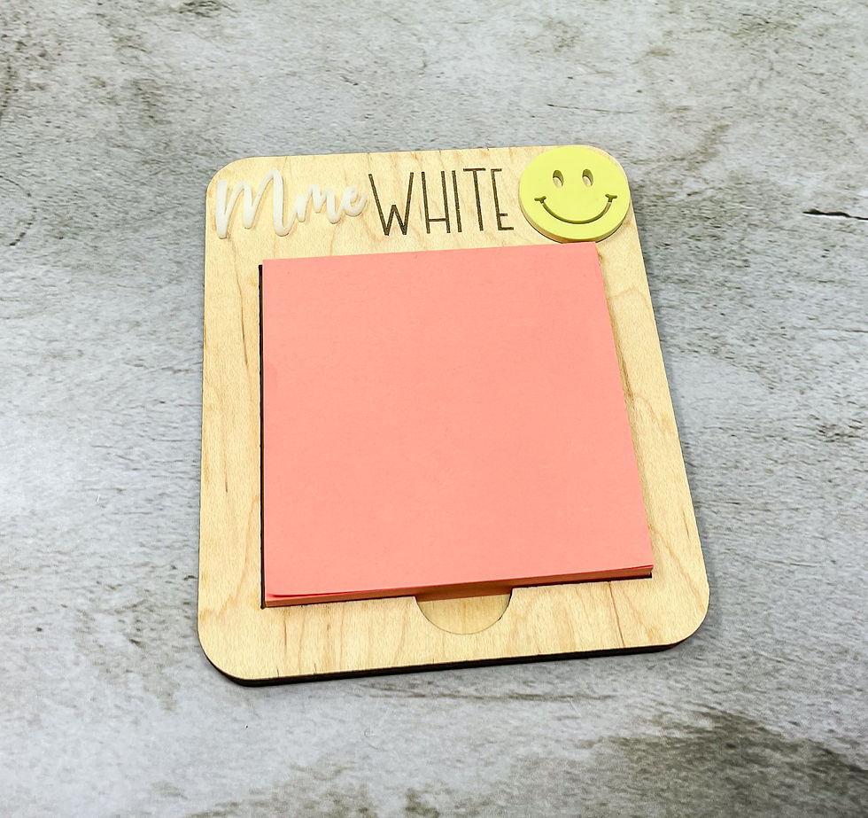 Thumbnail: Teacher Sticky Note Holder - Daisy/Apple/Smiley