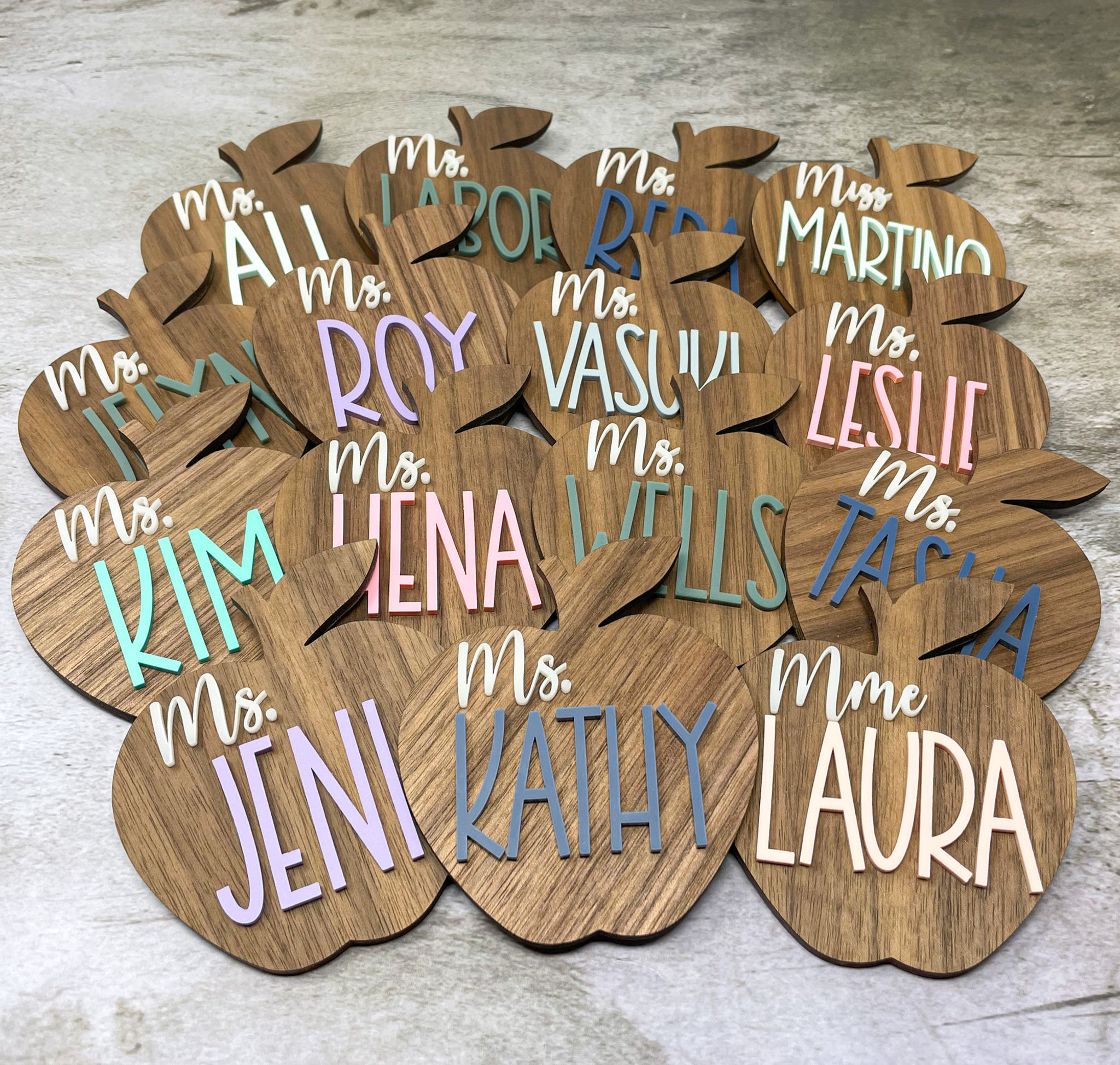 Personalized Teacher Apple Magnet