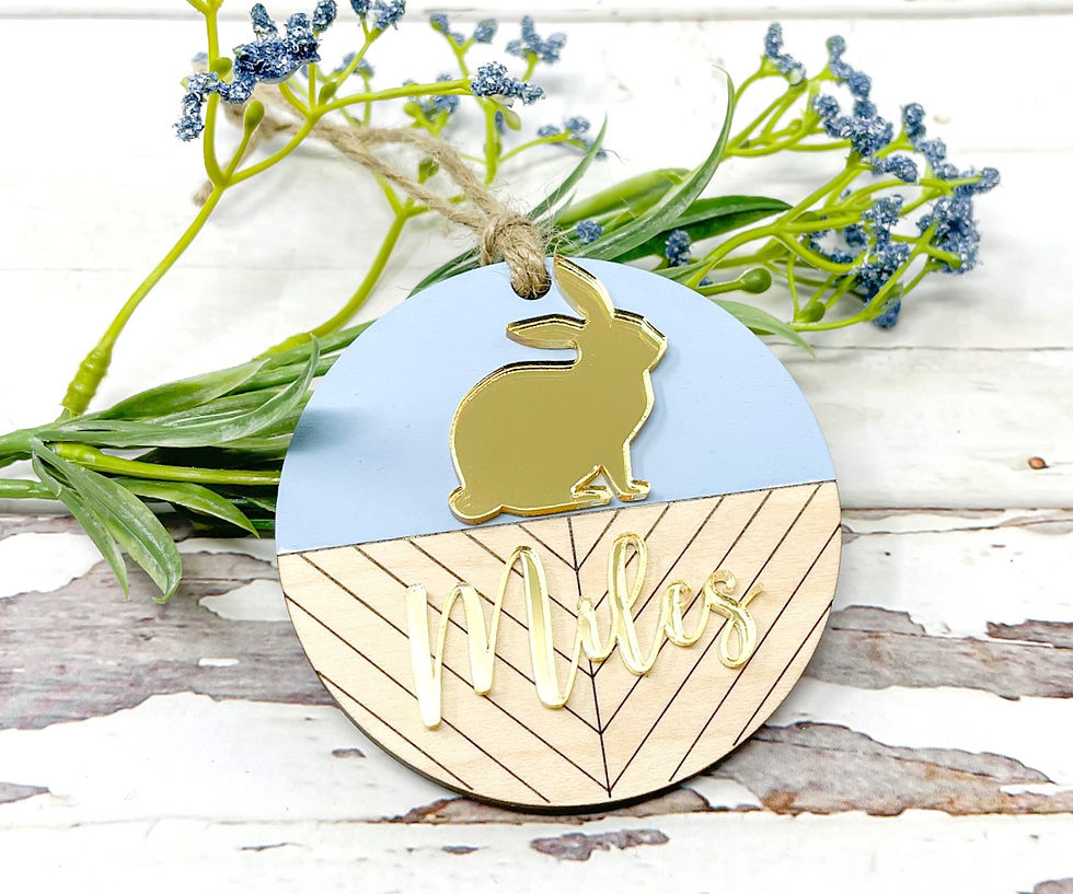 Thumbnail: Personalized Basket Tags - Shiplap