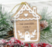Personalized Gingerbread House Ornament