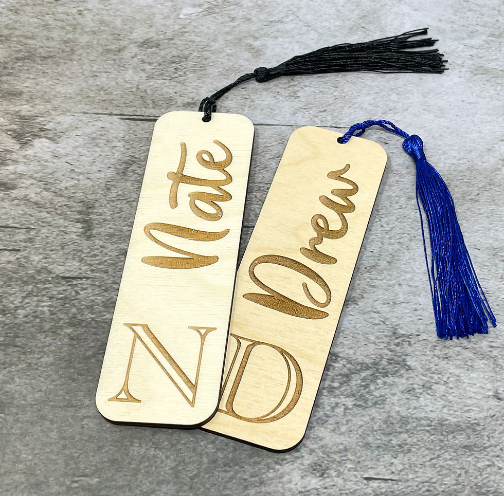 Thumbnail: Personalized Roman Letter Bookmark