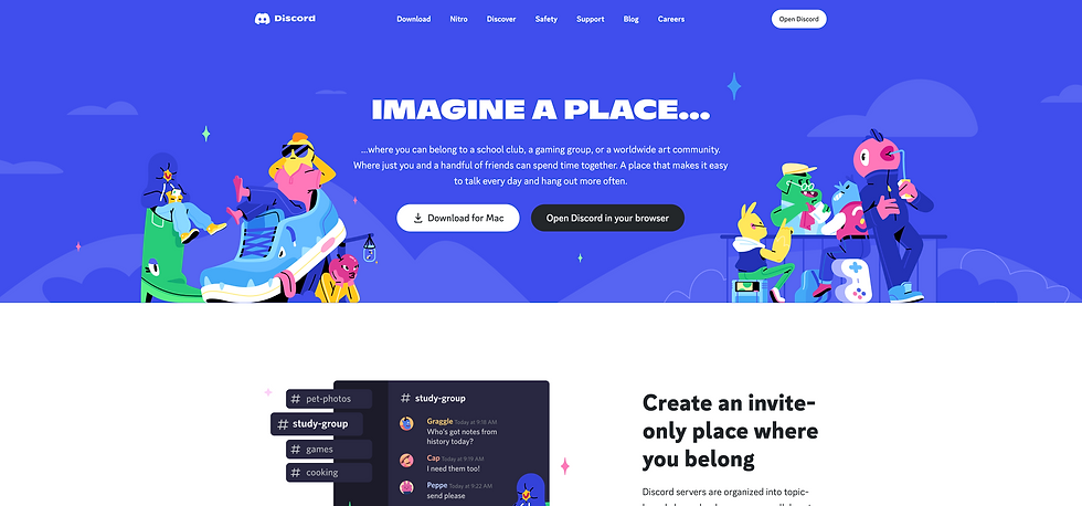 Discord Home Page