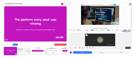 Forget Zoom. Forget DocSend. Decklit: the new marketing presentation platform for the years to come