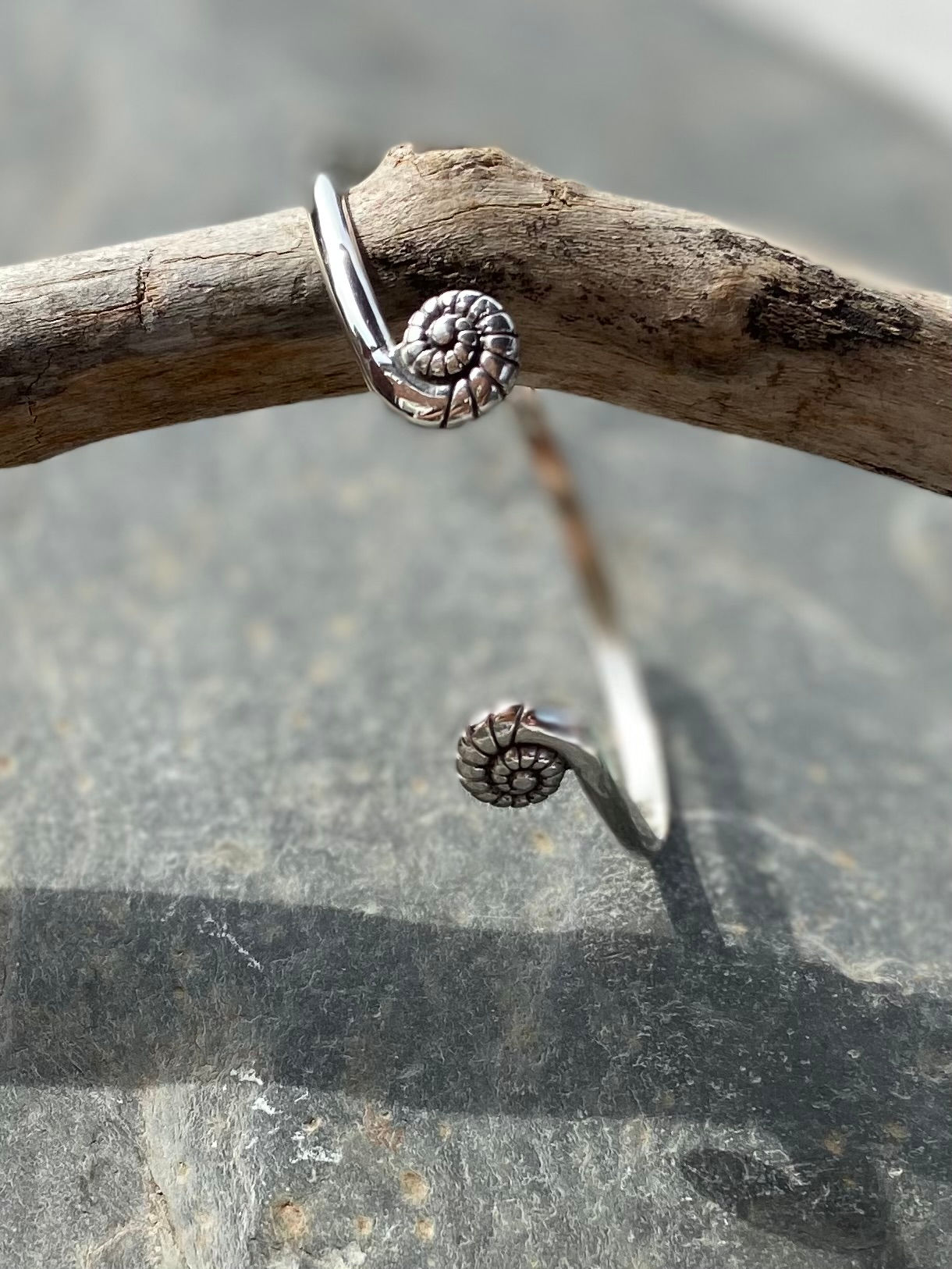 Ammonite End Cuff - Ocean Collection