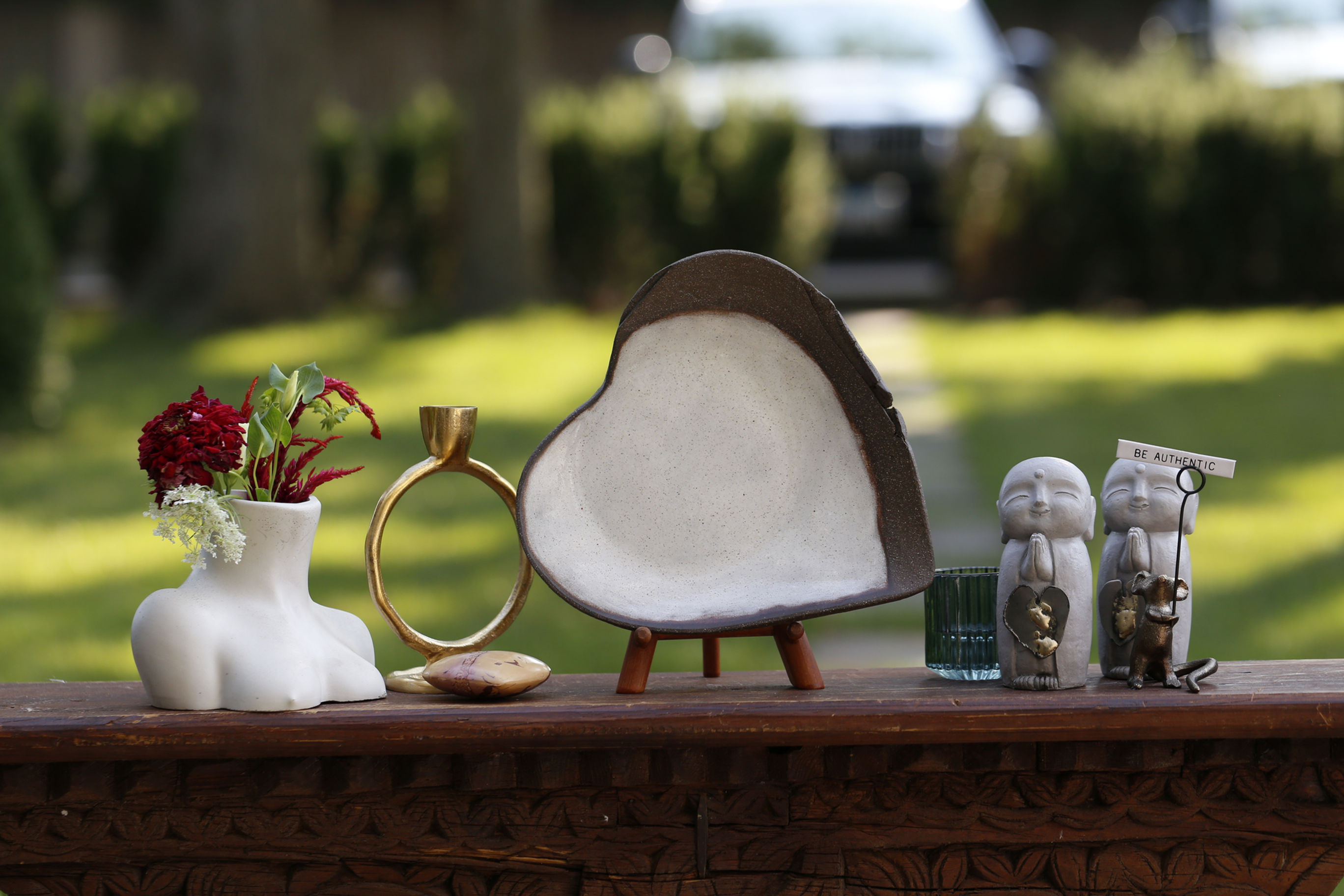 Heart Dish – Soft Stone