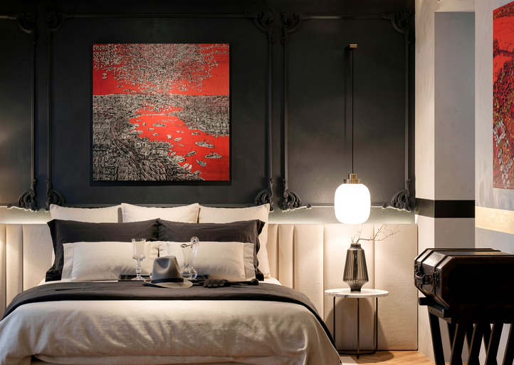 Hotel Amira superior oda gece görünümü, lüks butik otel konfor tasarımı - DPI Group