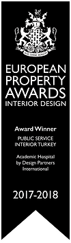 Academic Hospital · İstanbul

2017–2018 · European Property Awards

🏆 Award Winner · İç Mimari – Kamu Hizmetleri

2019 · German Design Award · Nominee