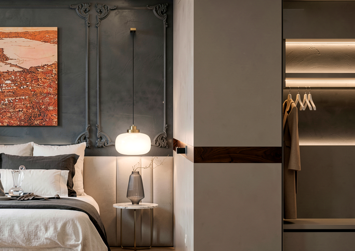 Hotel Amira oda girii ve aydınlatma tasarımı, modern butik otel iç dekorasyonu - DPI Group