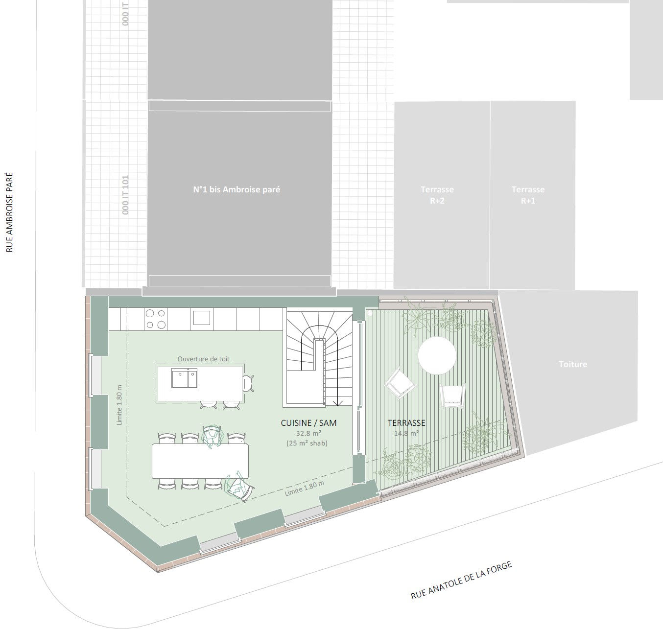Plan du rooftop