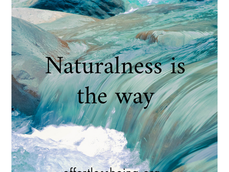 Naturalness - Thought is limitation