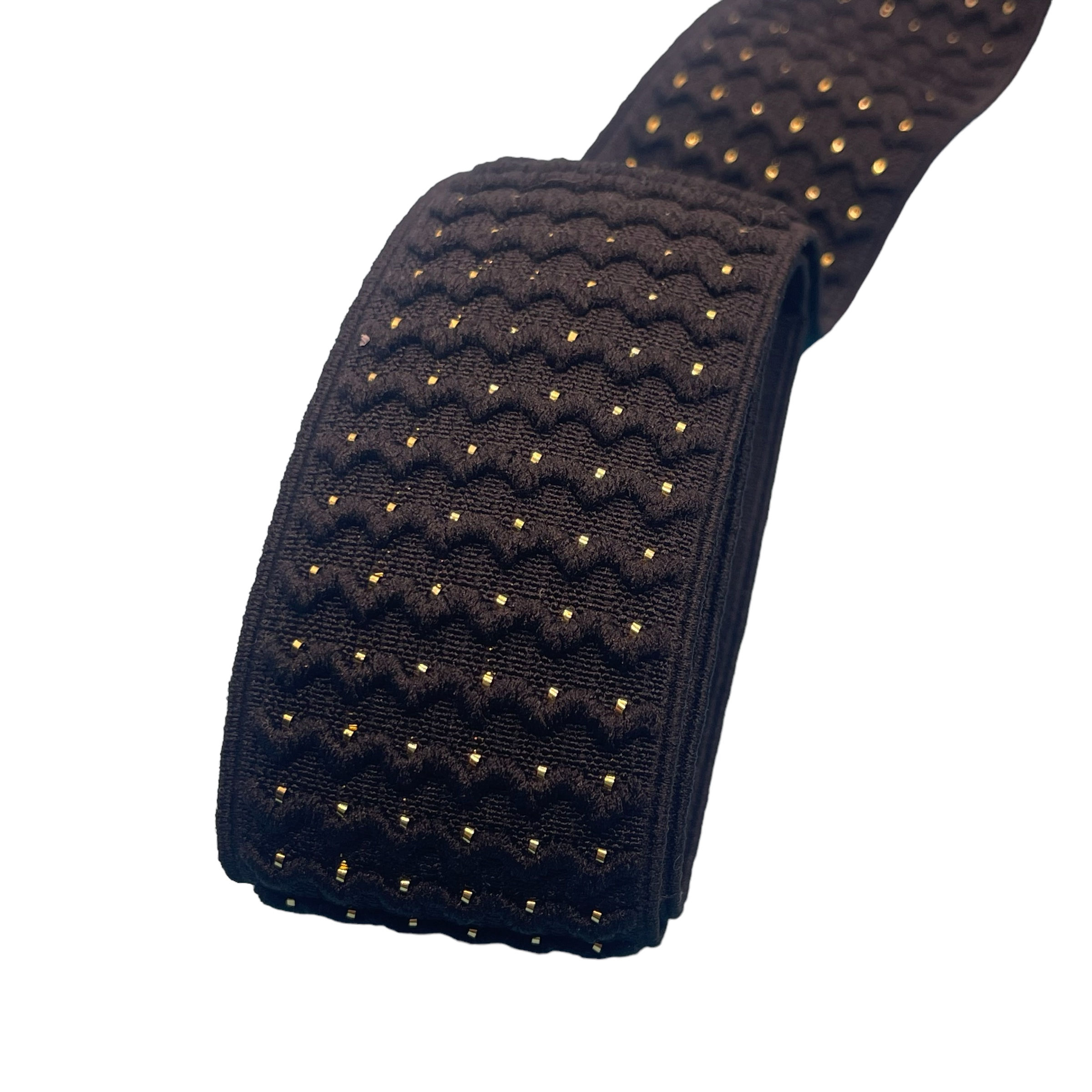 Black Wave Solid - Gold Metallic