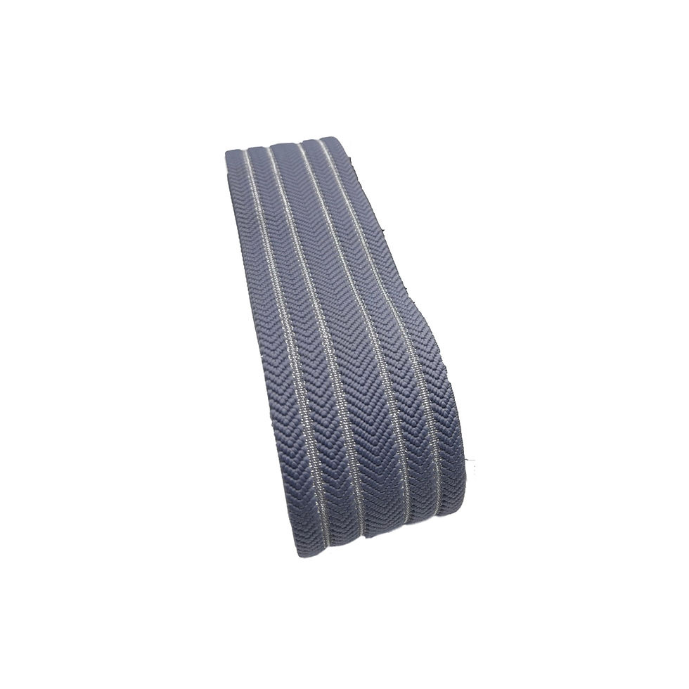 Thumbnail: Grey Treds Metallic Stripe