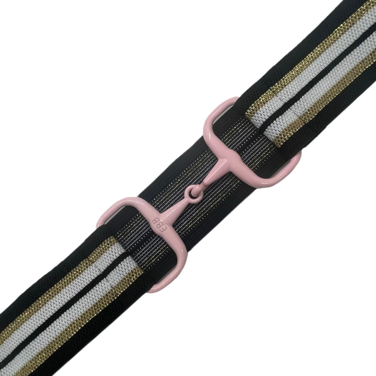 Black White Gold Metallic Stripe