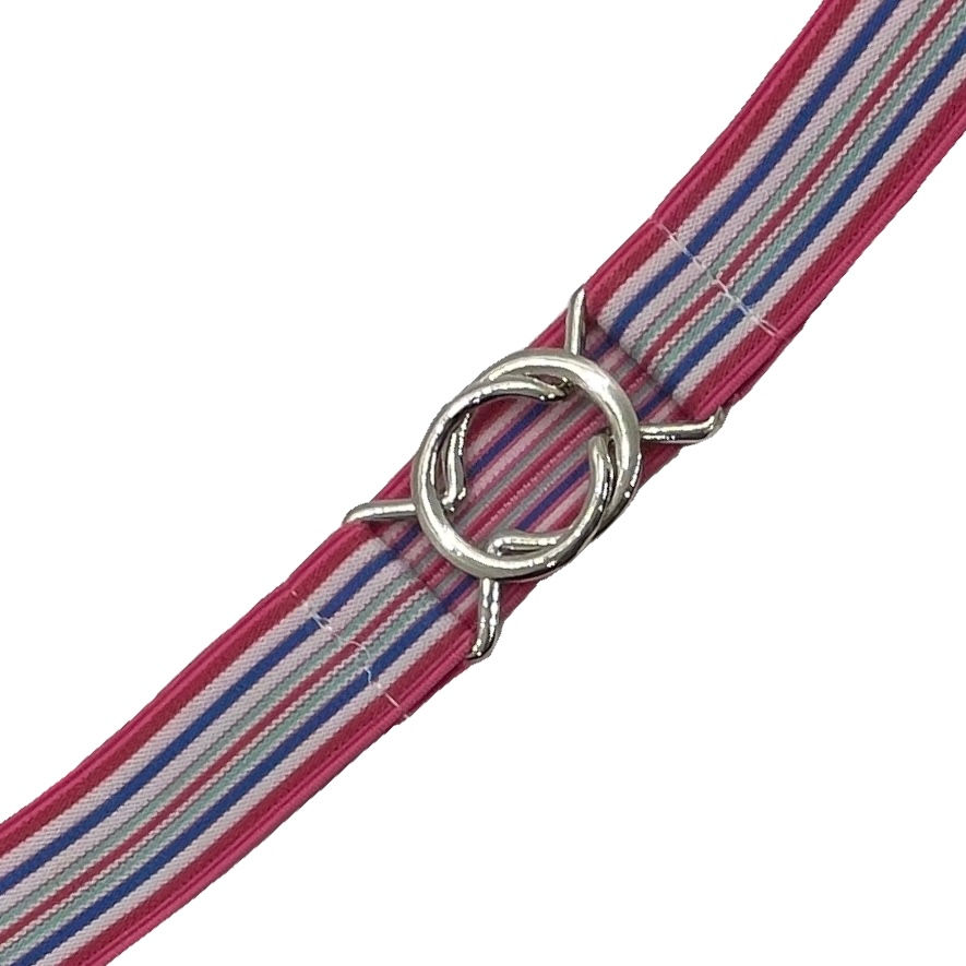 Pink Blue Green White Multi Stripe