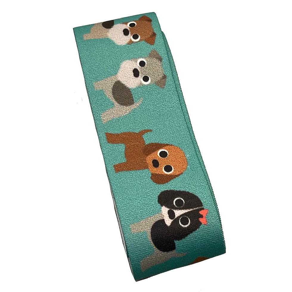 Thumbnail: Green Cute Dog Printed
