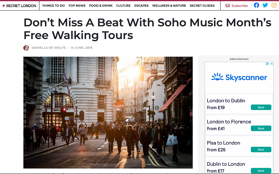Secret London Advertorials
