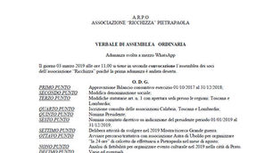 Verbale assemblea 3/3/2019