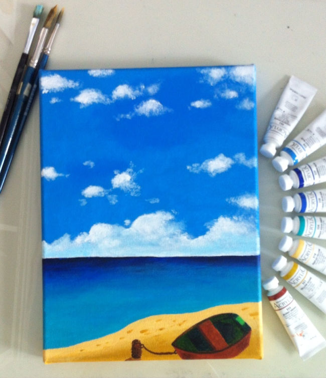 Ocean View by Acrylic paint!