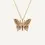 Thumbnail: Mariposa en oro con cadena zoom