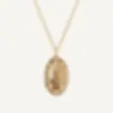 Collar Vulva coño vagina de oro con cadena zoom