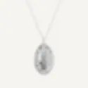 Collar Vulva coño vagina de plata con cadena zoom