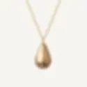 Collar Teta mama pezon mujer en oro con cadena zoom