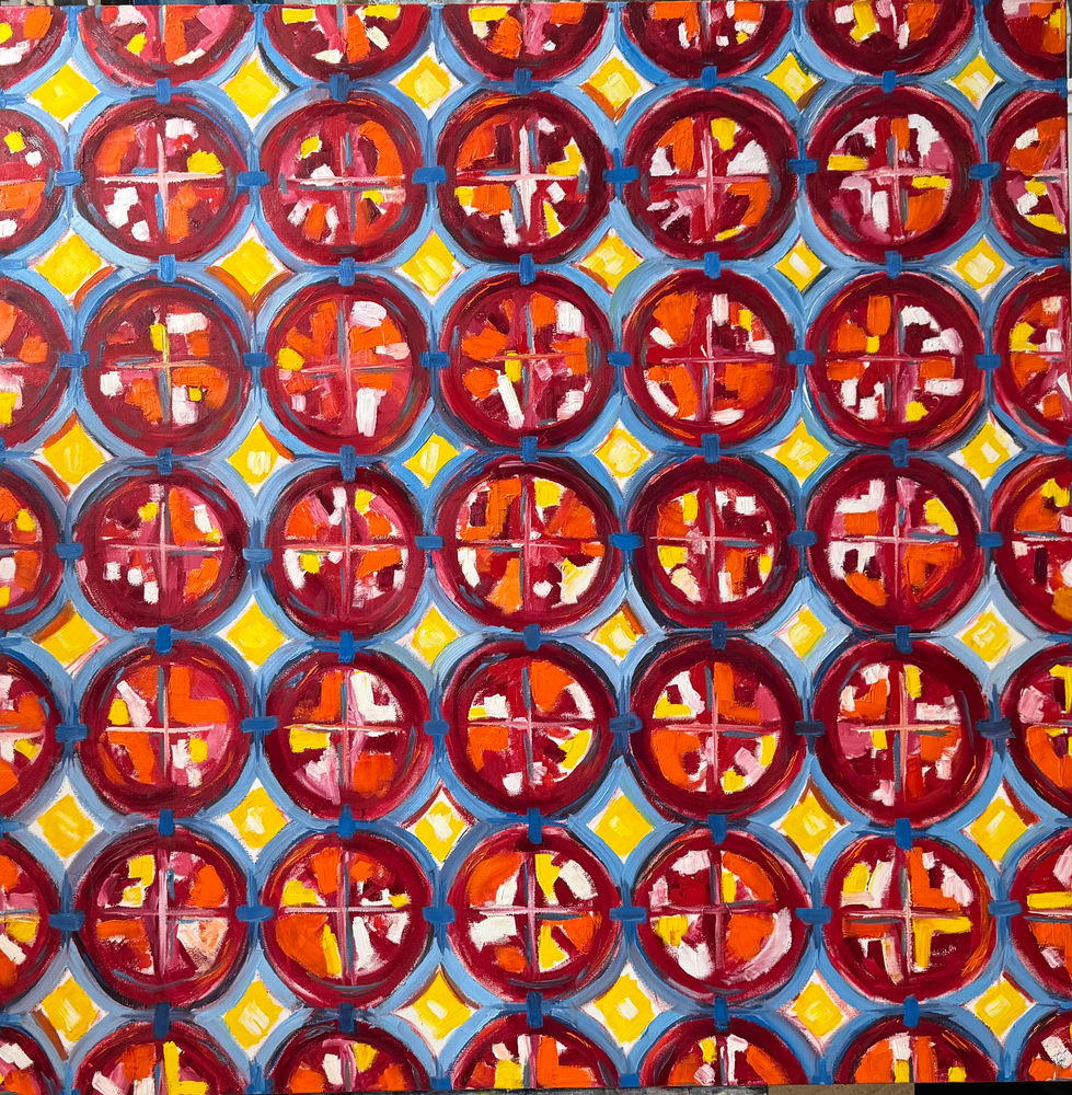 oil on canvas 48"x48"
tomatoes