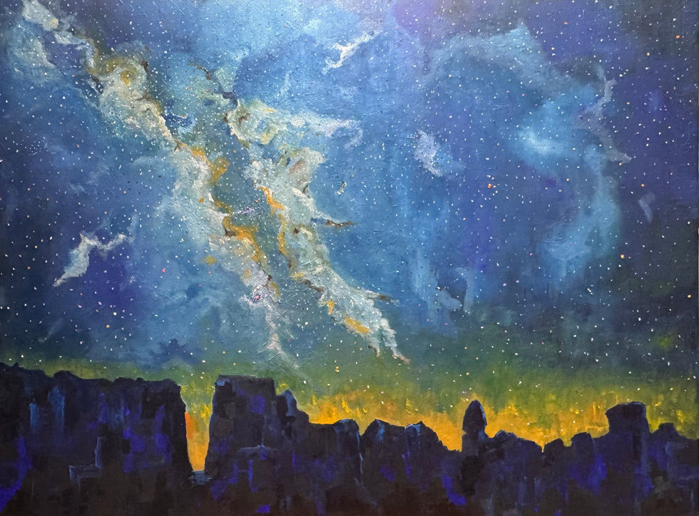 oil on canvas 48"x36"
milky way