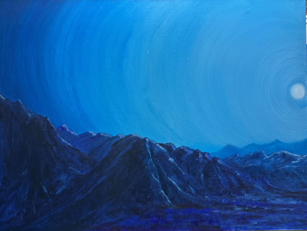 oil on canvas 48"x36"
evening moon