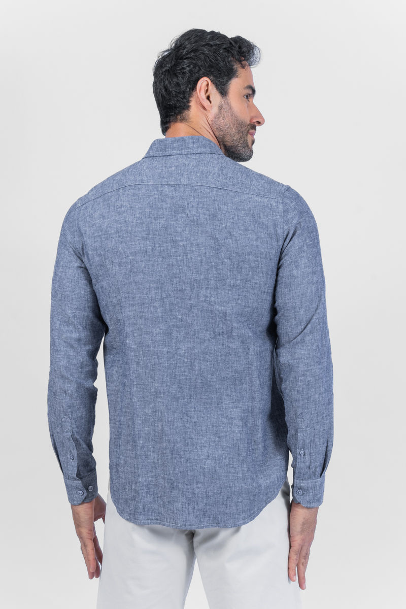 Miniatura: 01.21152-M Camisa manga longa linho com algodão