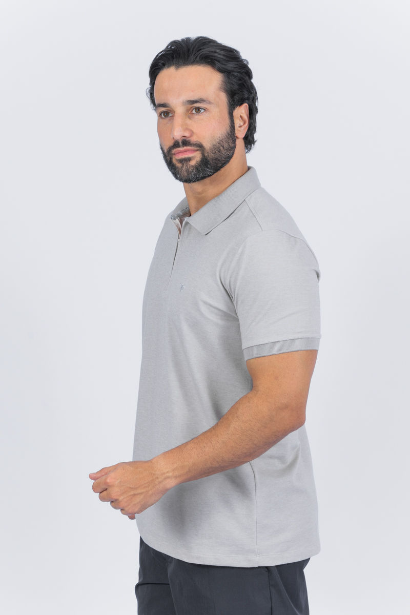 Miniatura: 02.5095-F Polo malha piquet lisa com ziper
