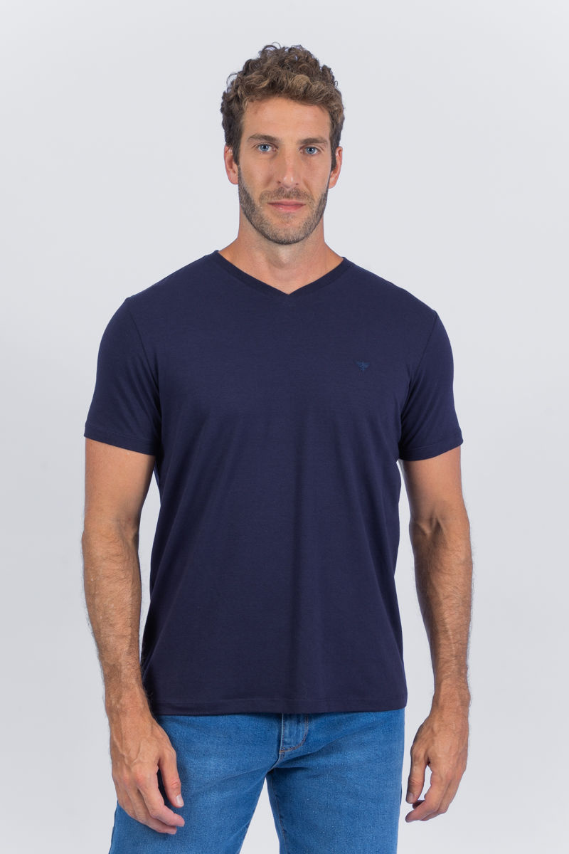 Miniatura: 05.4753-M T-shirt manga curta gola V algodão egípcio