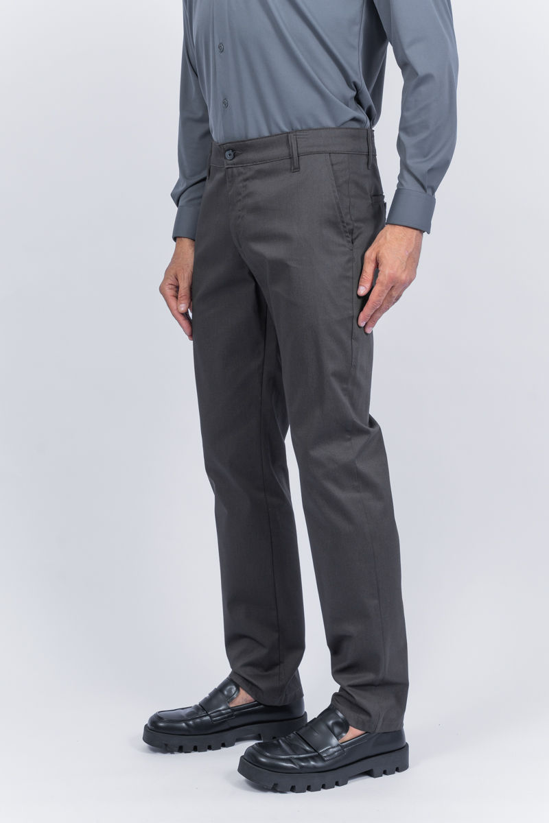 Miniatura: 03.3407-M Calça alfaiataria bolso faca sarja Pima