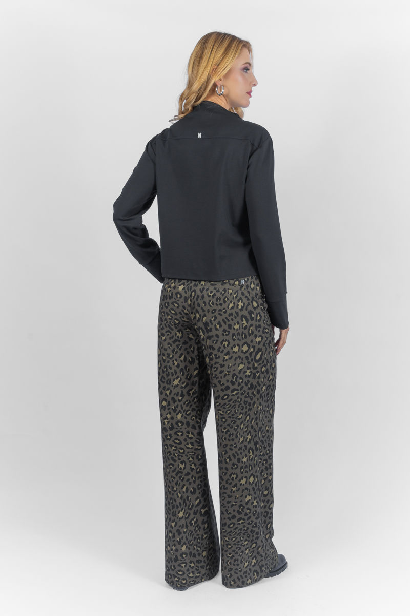 Miniatura: 03.3617-W Calça de alfaiataria reta com bolso faca
