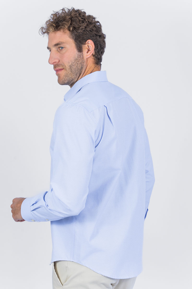 Miniatura: 01.20778-F Camisa tricoline maquinetado manga longa