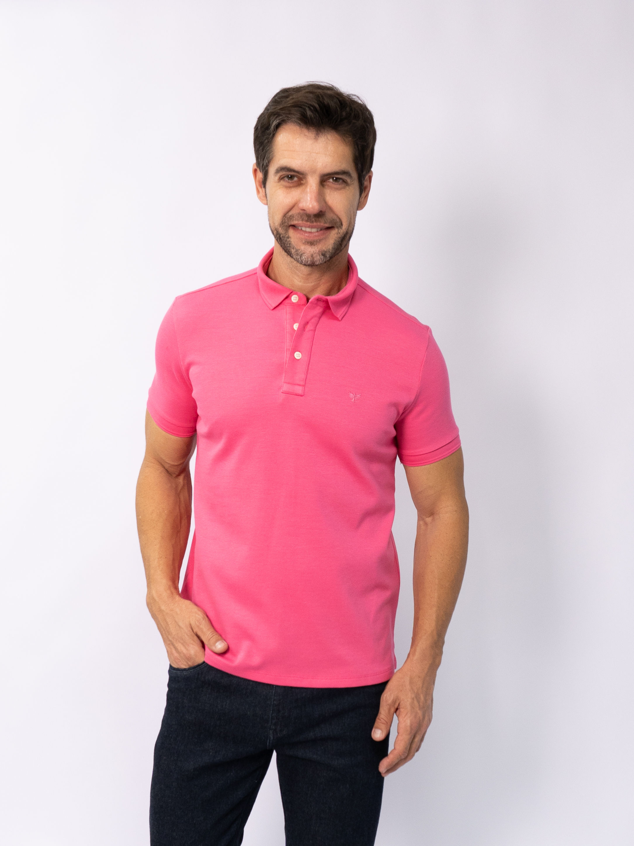 02.4795-N Polo Malha canelada lisa