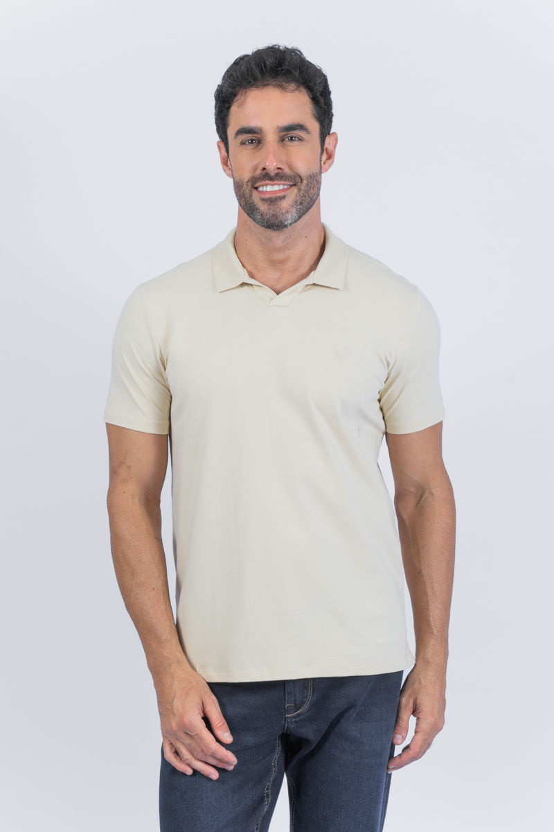 Miniatura: 02.5239-M Polo manga curta algodão Egípcio